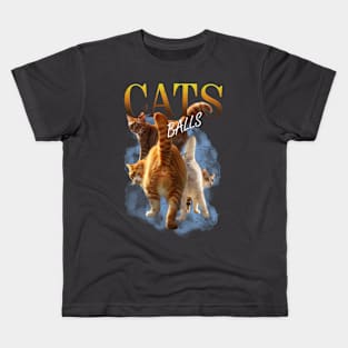 Cats Balls Vintage Kids T-Shirt